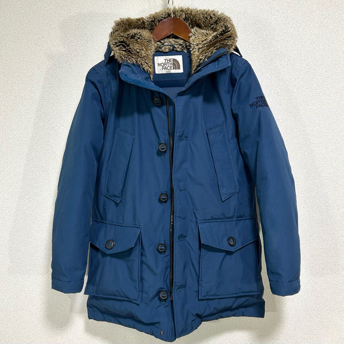 美品人気 ノースフェイス ボアダウンコート ホワイトレーベル メンズXS 透濕防水 THE NORTH FACE グースダウン ヌプシ バルトロライト