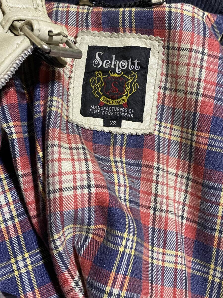 Schott クラシックレーサー　エージング加工　シングルライダース　ショット
