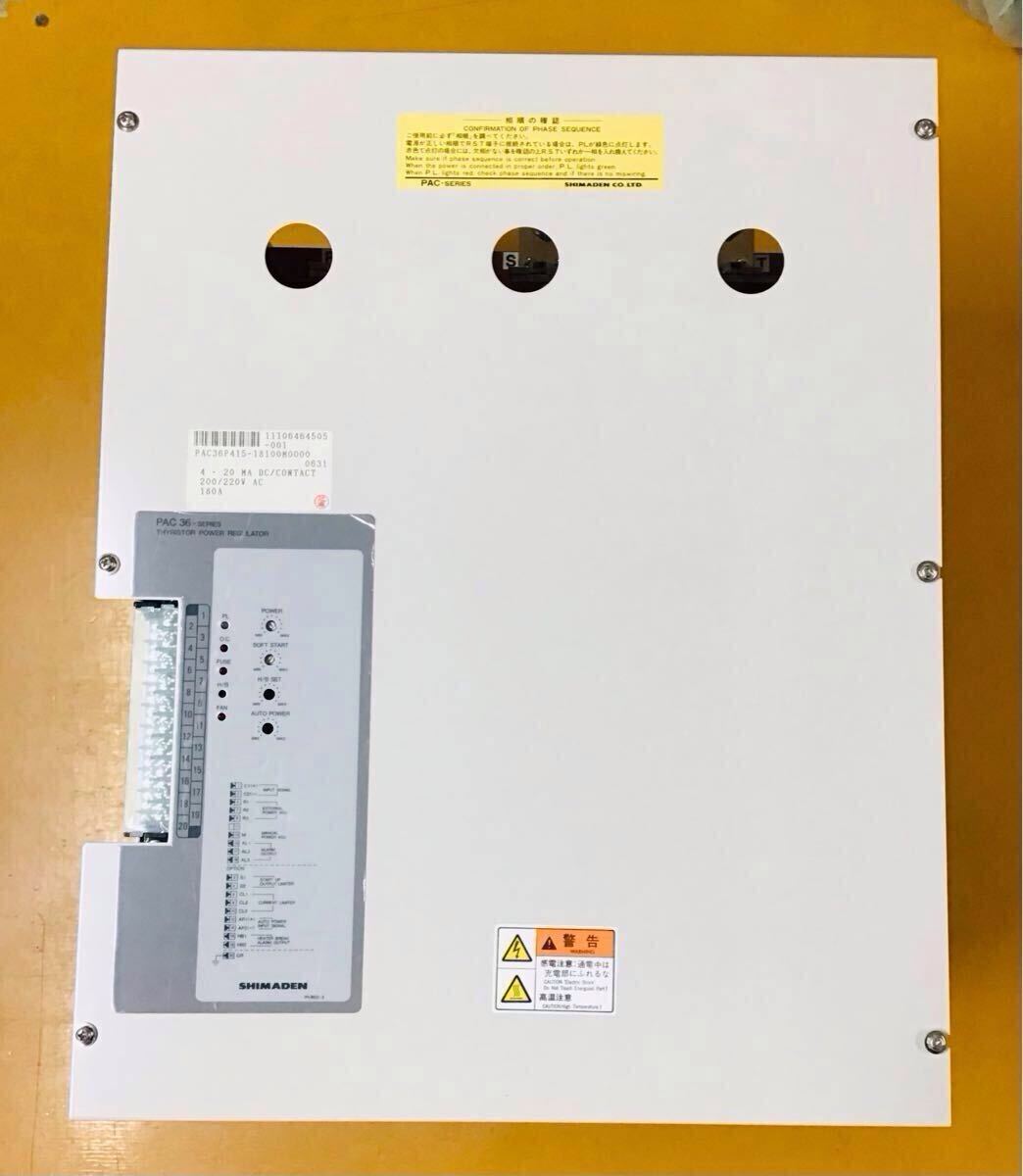 shimaden サイリスタ式電力調整器 三相電力調整器PAC36P シリーズ shimaden サイリスタ式電力調整器 三相電力調整器PAC36P シリーズ