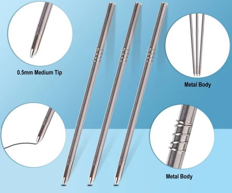 在庫(kù)処分特価! Mini Titanium Bolt Action Ball Point Pen チタン制 ミニ ボルト アクション ペン リフィル6本付き EDC ガジェット