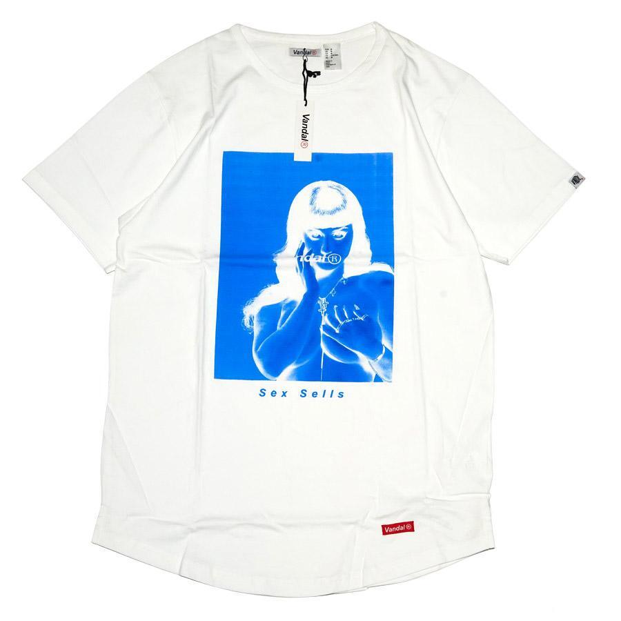 レア! Vandal Collective ヴァンダルコレクティブ ロング丈 Tシャツ ホワイト