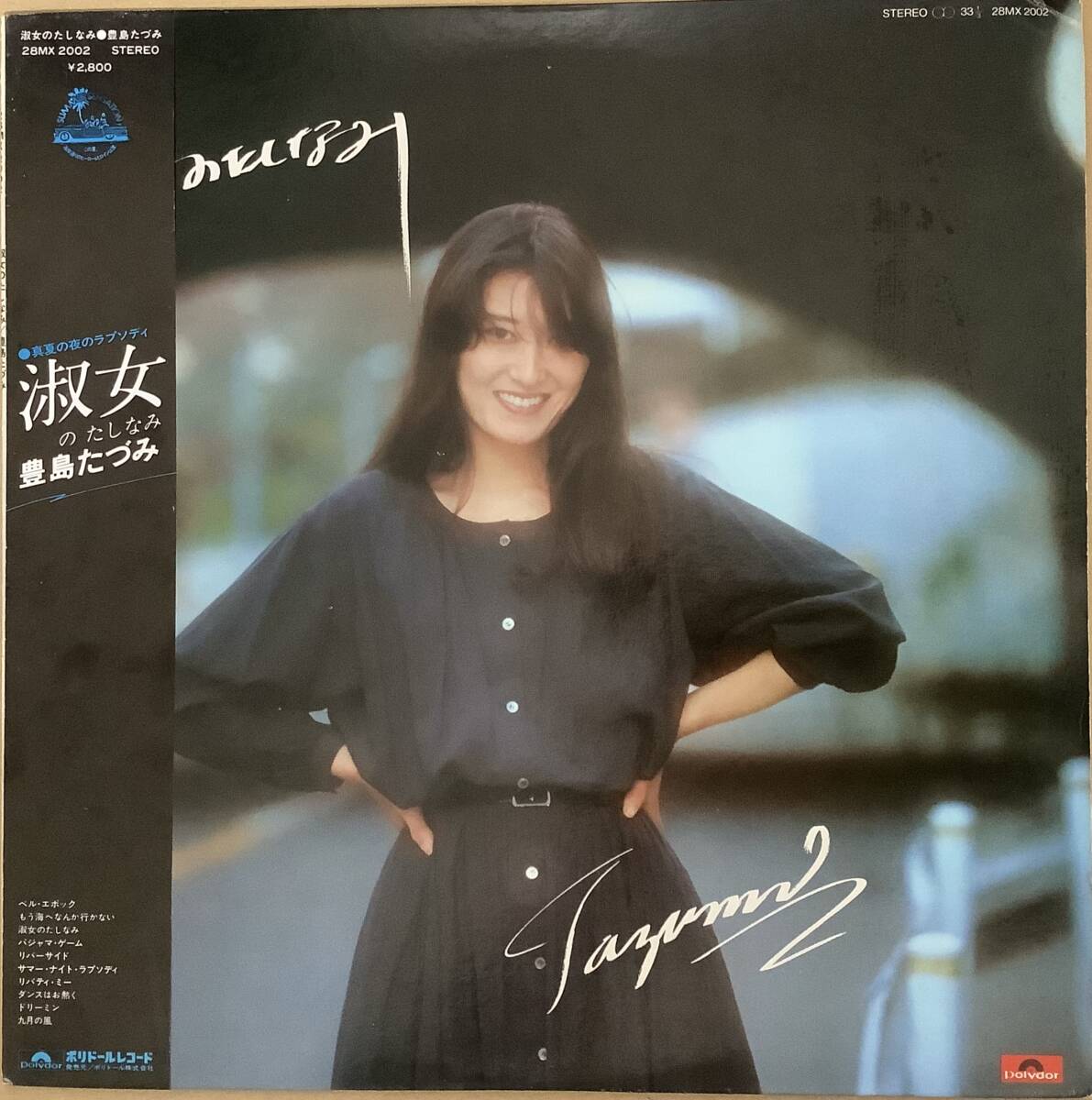 豊島たづみ【 淑女のたしなみ】国内LP　28MX 2002 1980年 ライトメロウ　A面　筒美京平、松本隆　豪華サポート陣