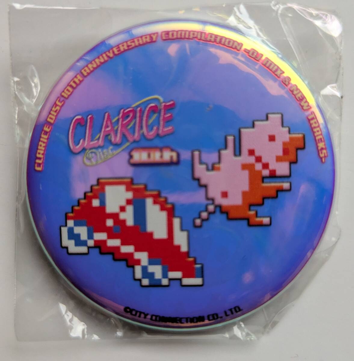 ■即決■CLARICE DISC 10th ANNIVERSARY COMPILATION DJ MIX & NEW TRACKS クラリスショップ購入者特典 10周年記念オリジナル缶バッジ のみ