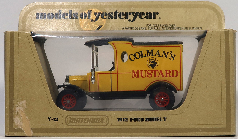 MATCHBOX , 1912T型フォード, COLMAN’S MUSTARD ,1/45,ほぼ未使用