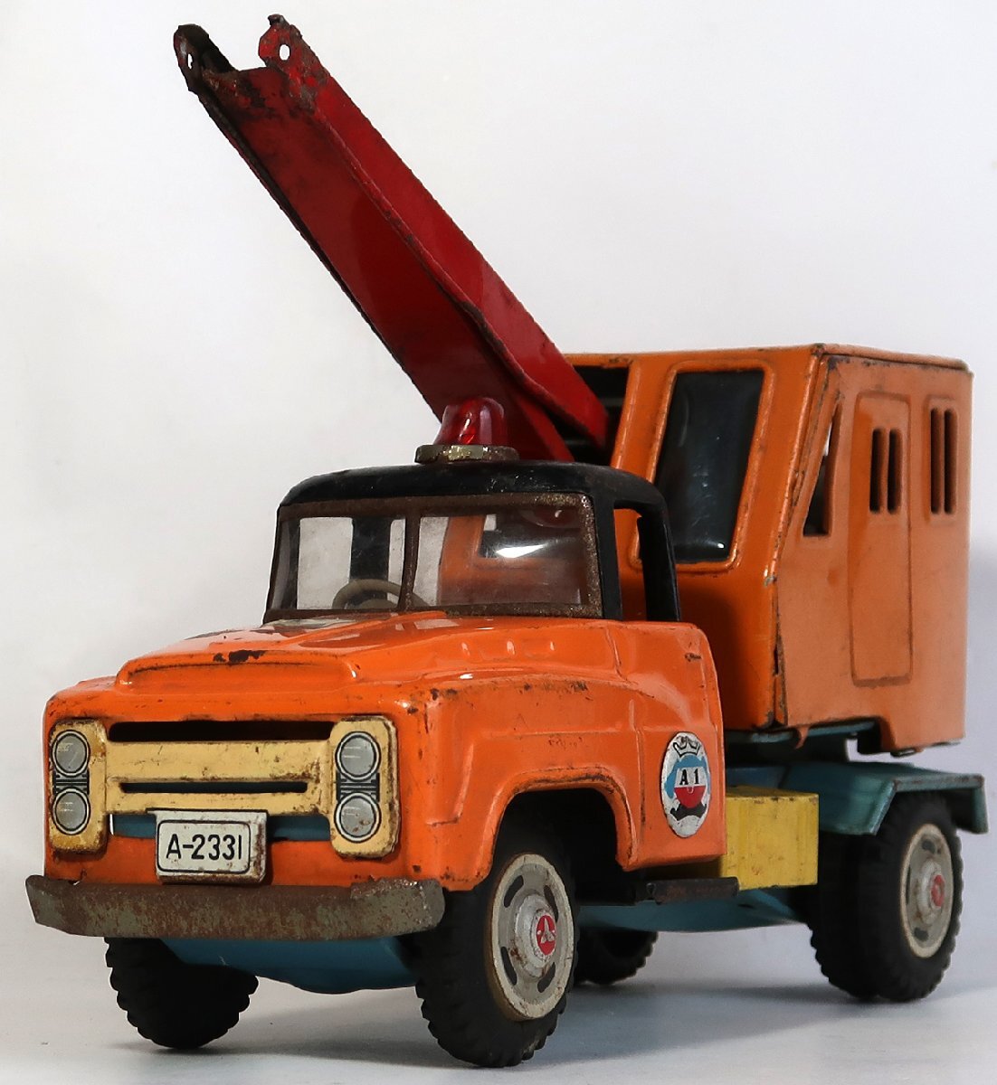 浅草玩具, パワーショベル, ブリキ, 破損有り, 中古