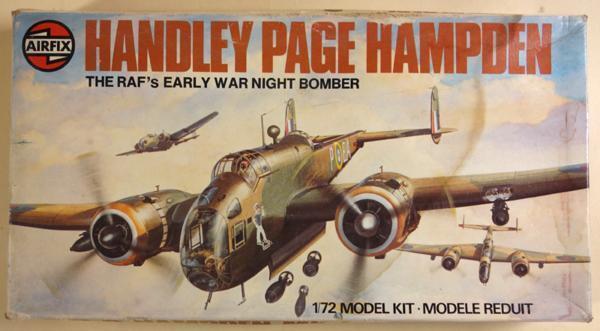 AIRFIX, HANDLEY PAGE HAMPDEN, 1/72, 未組み立て