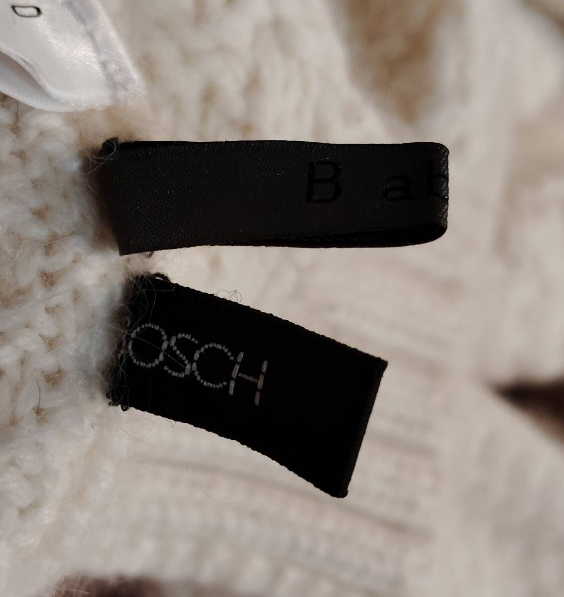 BOSCH B ability ボッシュ ビーアビリティタートルネック アンゴラ混 長袖 オフホワイト_画像6