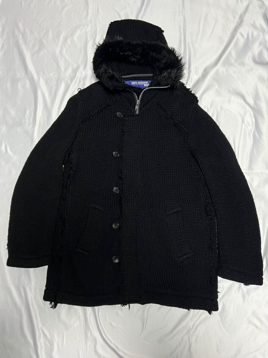 2003 JUNYA WATANABE MAN ジャケット ウール ブラック ニット 2003 JUNYA WATANABE MAN ジャケット ウール ブラック ニット
