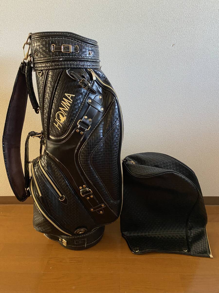 ホンマ　本間　HONMA　キャディバッグ　黒×金
