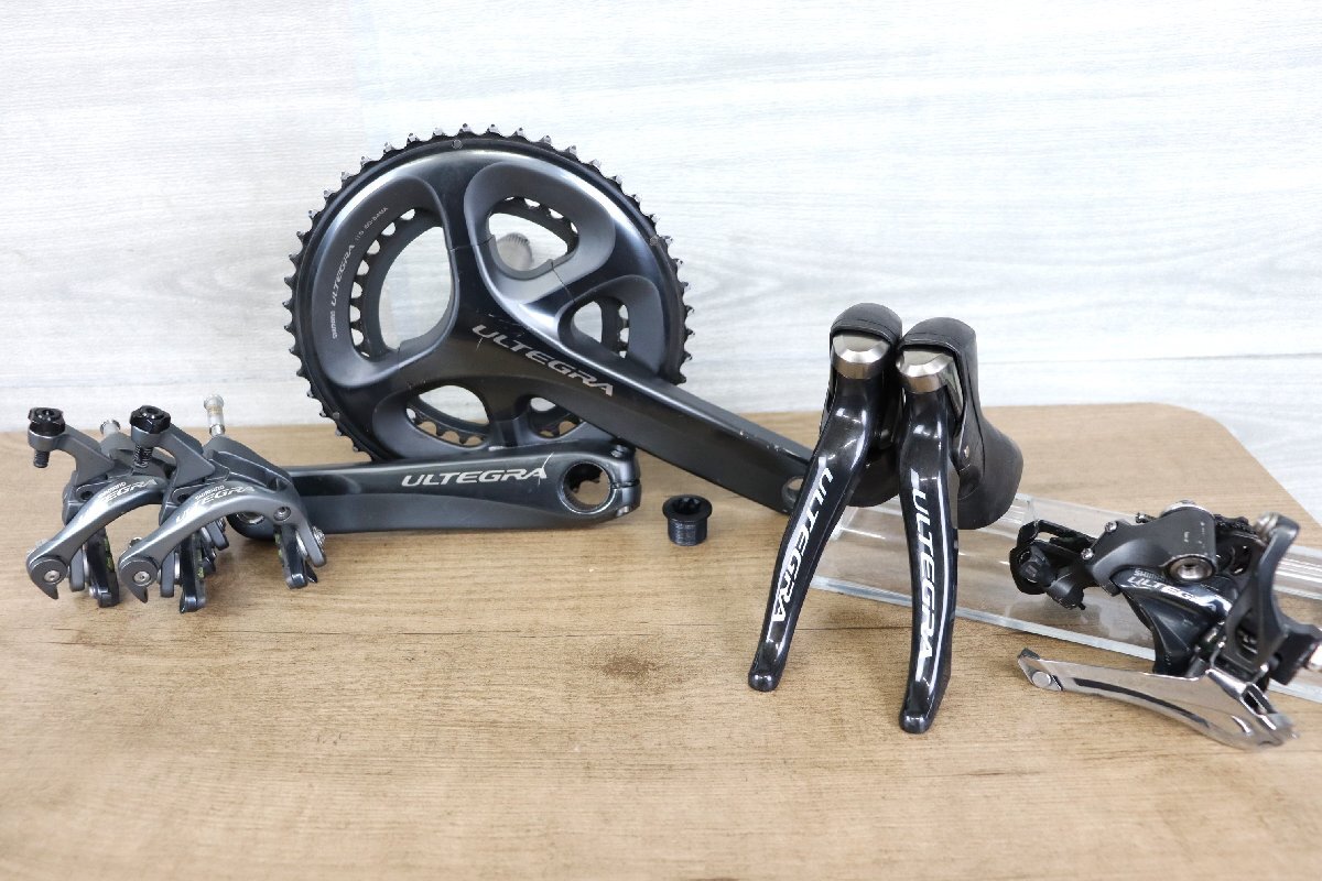 SHIMANO ULTEGRA シマノ アルテグラ 6800 11S パーツセット STIレバー 前後ディレイラー ブレーキ クランクセット cicli17 23
