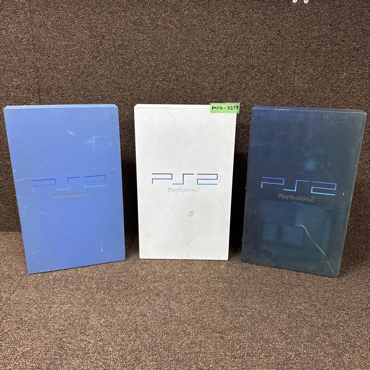 MYG-3873 激安 ゲー厶機 SONY PlayStation2 SCPH-37000 SCPH-39000 SCPH-55000 GT 通電、電源OK 3点 まとめ売り PS2 ジャンク