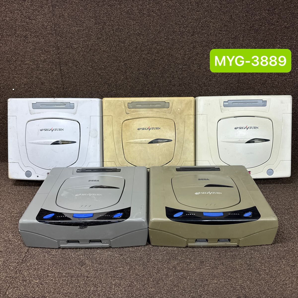 MYG-3889 激安 ゲー厶機 SEGA SEGASATURN 本体 5台 通電OK セガサターン レトロゲーム ジャンク 同梱不可