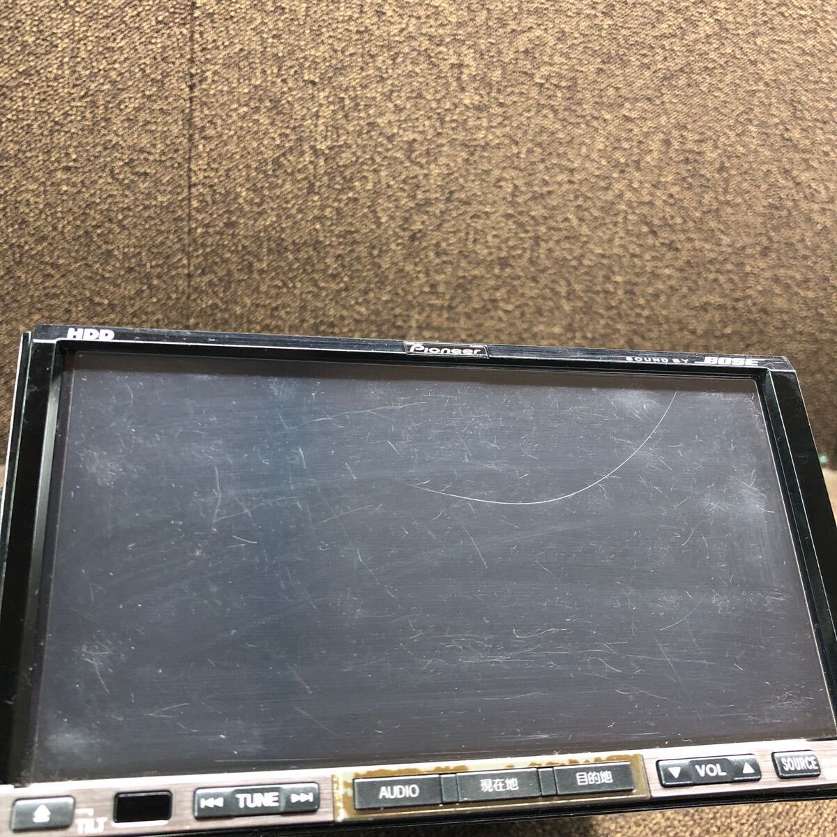 AV1-174 激安 カーナビ MAZDA PIONEER NCP3 V6 650 AVIC-HRZ0077 HDDナビ CD DVD 本體のみ HDD欠品 起動確認済み 中古現(xiàn)狀品