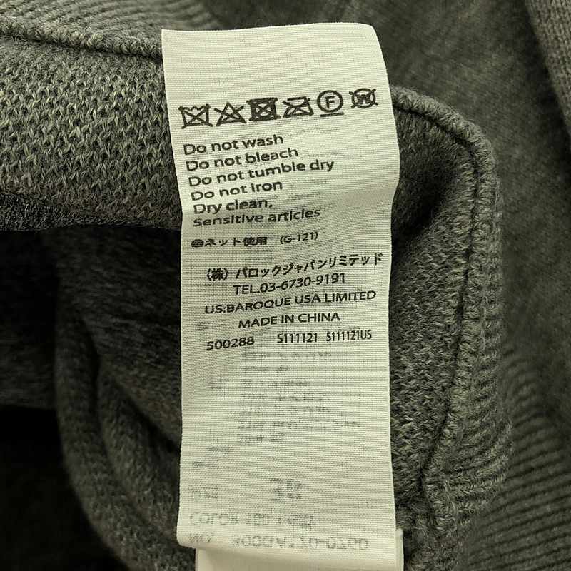 【新品】 ENFOLD / エンフォルド | 2023AW | O EMBOSS CROPPED PULLOVER クロップドニット | 38 | グレー | レディース