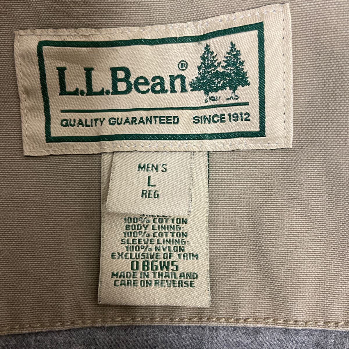 【L.L.bean エルエルビーン】ジャケット フィールドコート Lサイズ ベージュ コットン 2501oki h