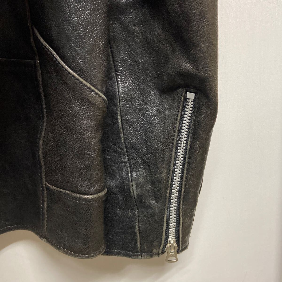 【SCHOTT ショット】3181065 レザージャケット ブルゾン フーディー Mサイズ ブラック レザー 2501oki h
