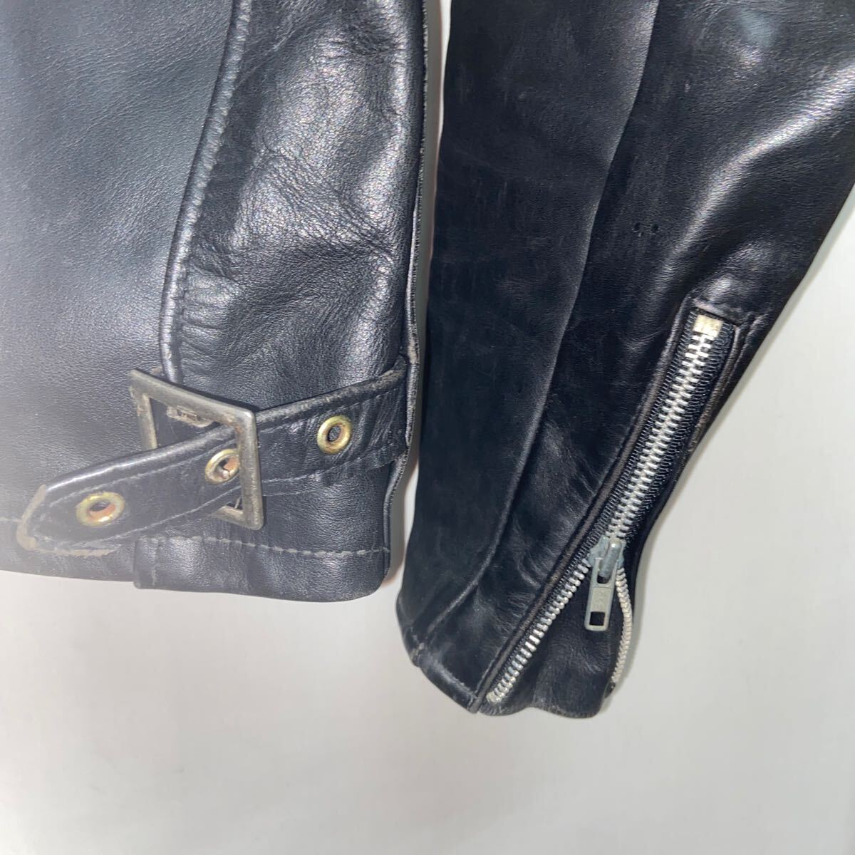 【SCHOTT ショット】641SP シングルライダースジャケット　サイズ36 ブラック レザー ライナー欠品 ジッパー破損 2501oki h