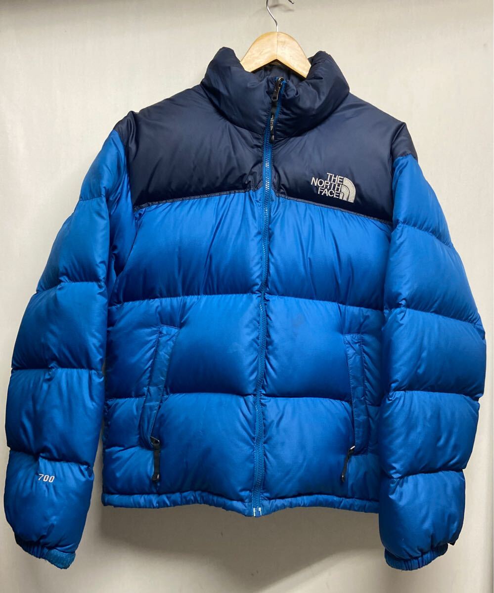 【THE NORTH FACE ノースフェイス】ND01586 Nuptse Jacket ダウンジャケット Mサイズ ブルー ナイロン 2501oki h
