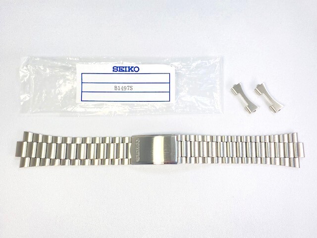 B1497S SEIKO セイコー5 19mm 純正ステンレスブレス 7009-3040/3041、7S26-0480/3040用 クロネコゆうパケット送料無料
