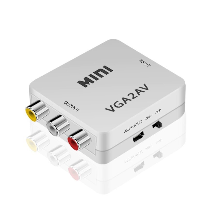 【万能コンバータ】 VGA【PC/DVD】から AV【TV/モニター】へ出力する為の変換コンバータ コネクタ 【VGA2AV】_画像10