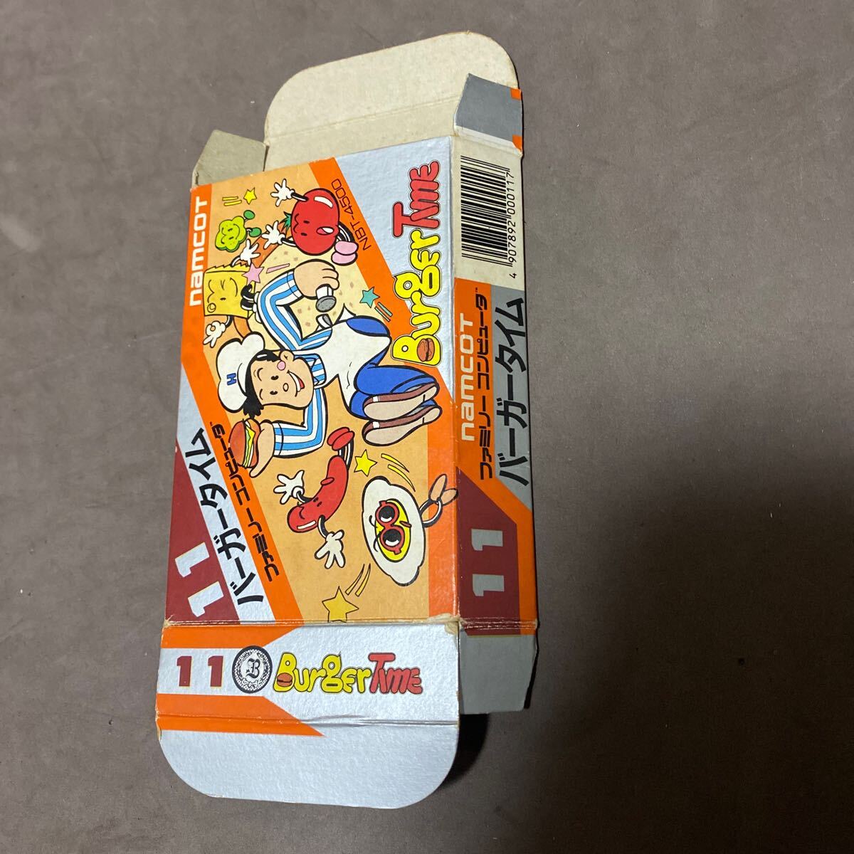 箱のみ　バーガータイム　ファミコン