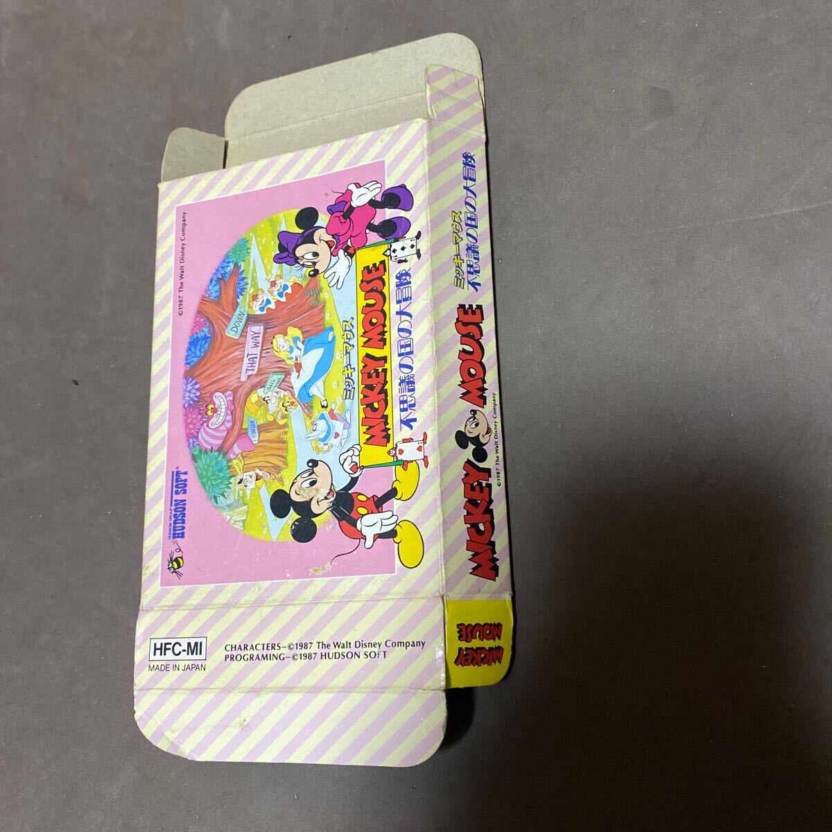 箱のみ　ミッキーマウス 不思議の国の大冒険　ファミコン