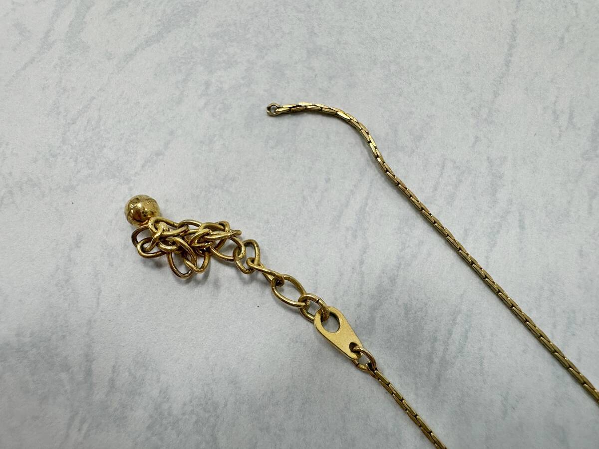 YSL イヴサンローラン ネックレス K24GF K18GF スクエア YSL イヴサンローラン ネックレス K24GF K18GF スクエア