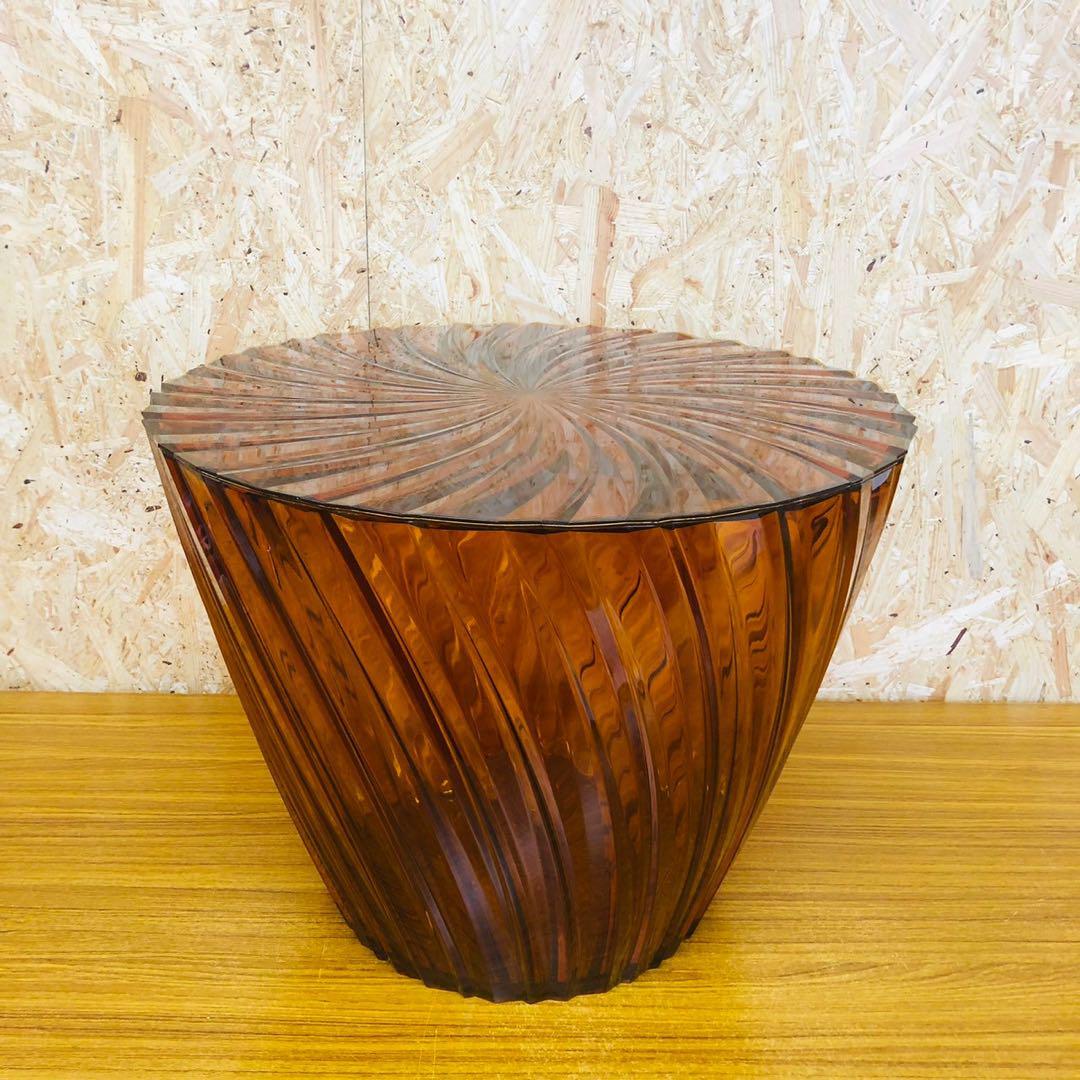Kartell スパークルテーブル L アンバー ブラウン カルテル Kartell スパークルテーブル L アンバー ブラウン カルテル