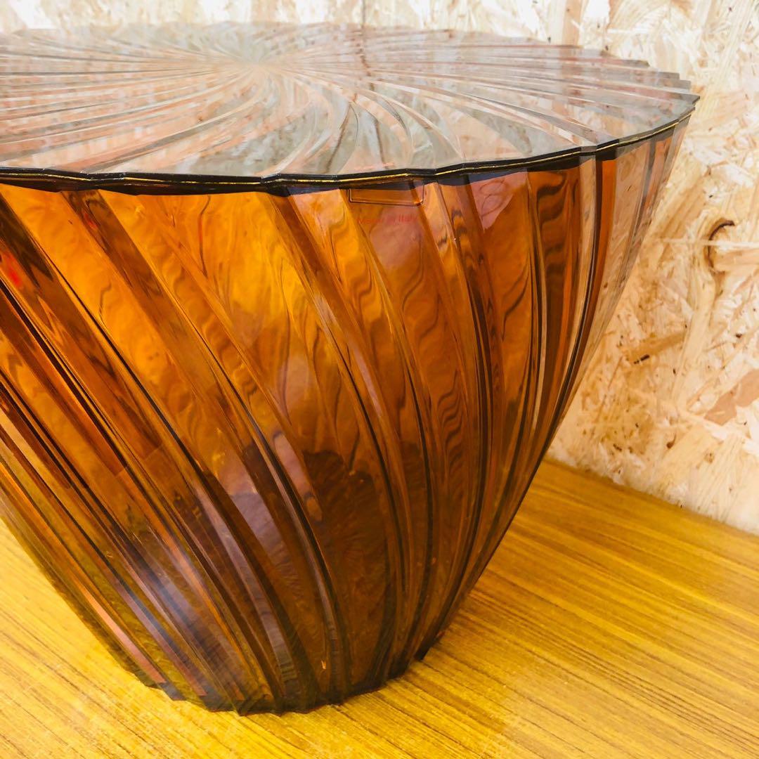 Kartell スパークルテーブル L アンバー ブラウン カルテル Kartell スパークルテーブル L アンバー ブラウン カルテル