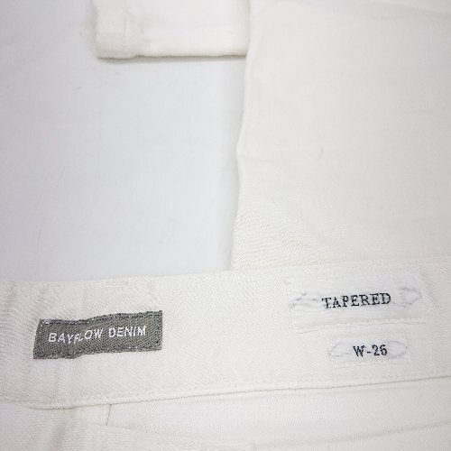 * Θ BAYFLOW DENIM Denim брюки джинсы размер W-26 белый женский E
