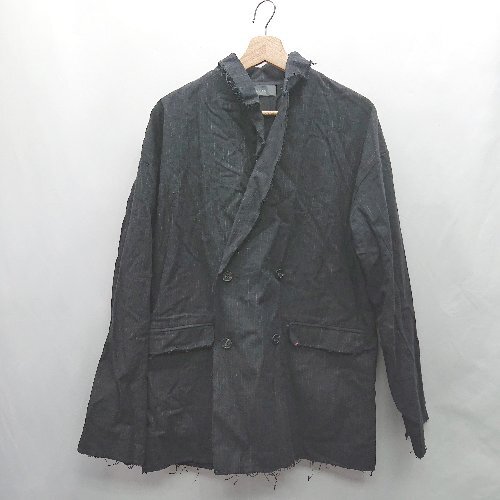 ◇ ⊇ ◎ ●未使用● CLEL クレイル ズボン生地薄 セットアップ サイズM ブラック系 メンズ E