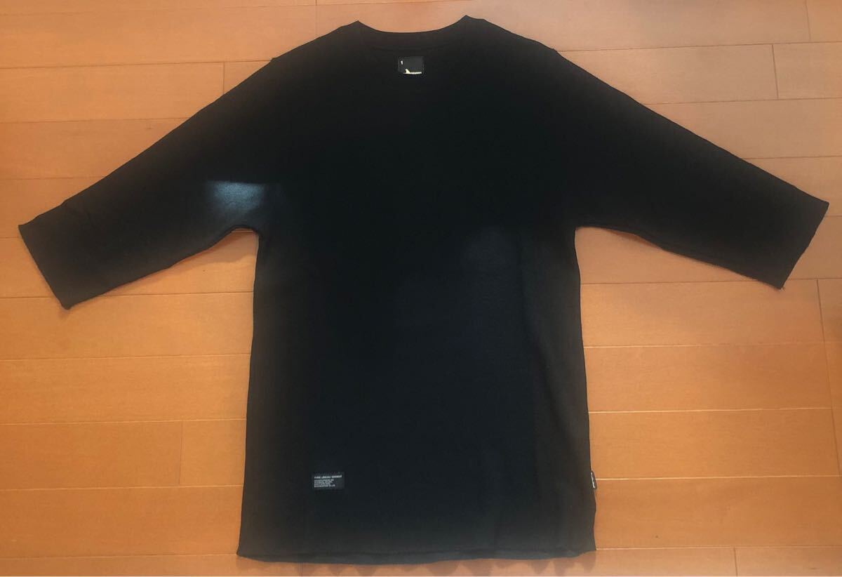 長袖Tシャツ NEIGHBORHOOD WAFFLE RAGRAN BLACK / SMALL