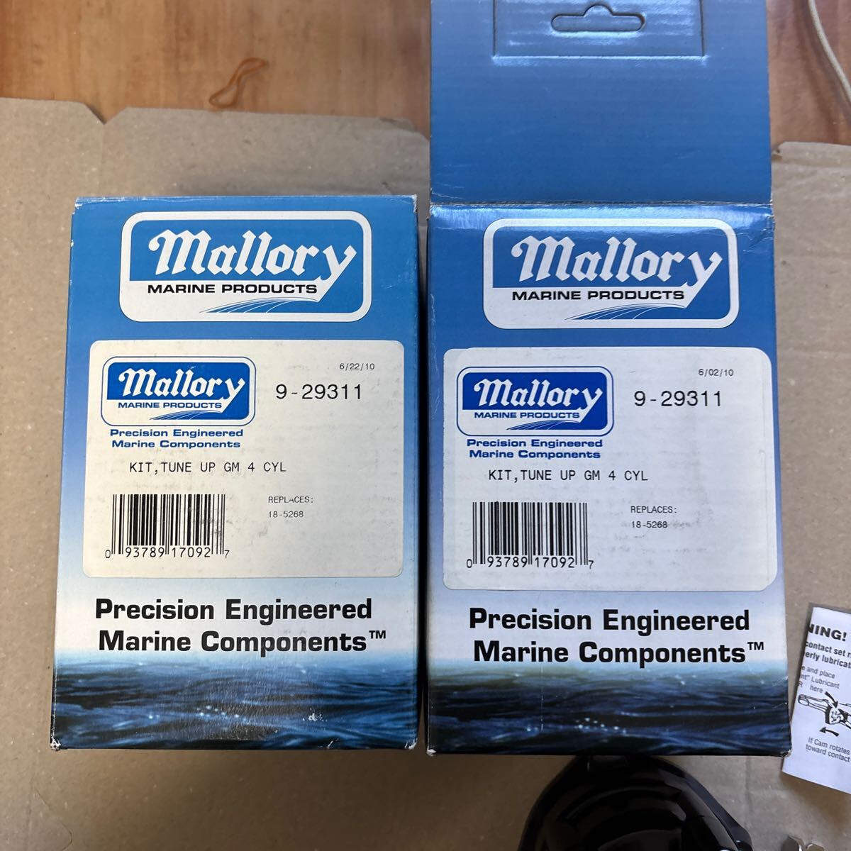 ボートエンジン部品　マークルーザー部品　mallory 9-29311 2個セット