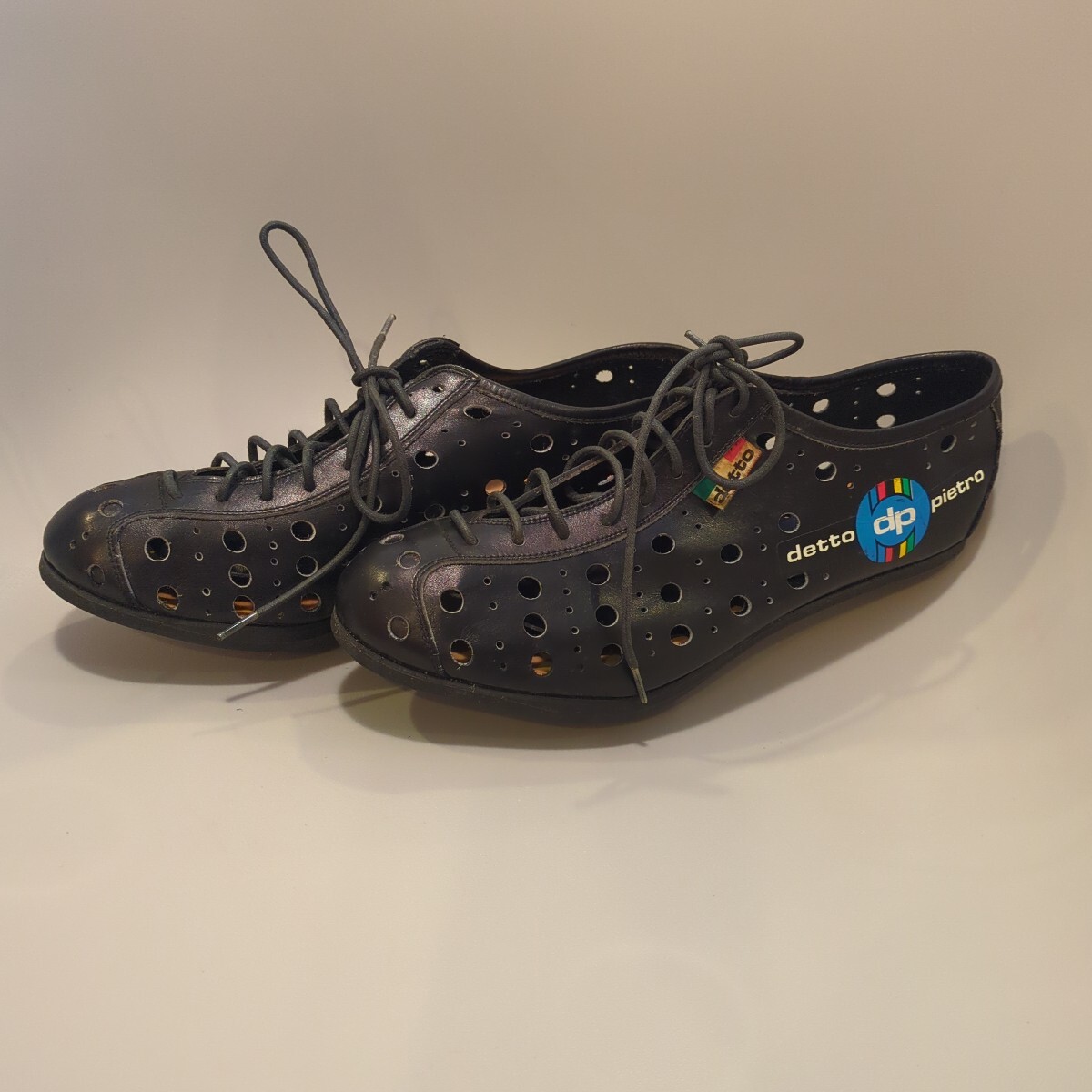 デットピエトロ detto pietro サイクリングシューズ EU40=25cm相当 黒 ビンテージ (02)