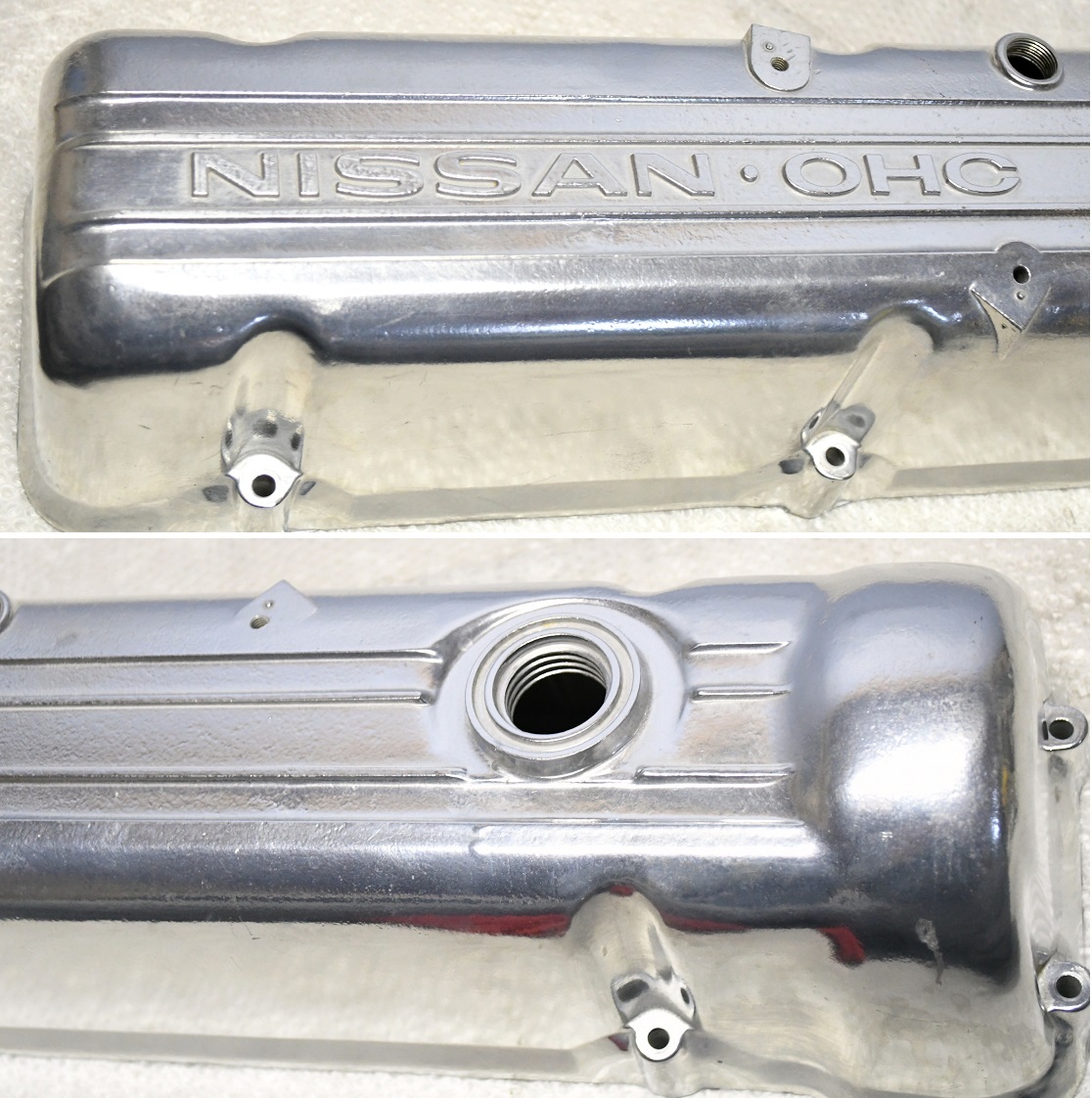 塗装後未使用! L型 L28 エンジン メッキ調 ヘッドカバー 日産 塗装後未使用! L型 L28 エンジン メッキ調 ヘッドカバー 日産