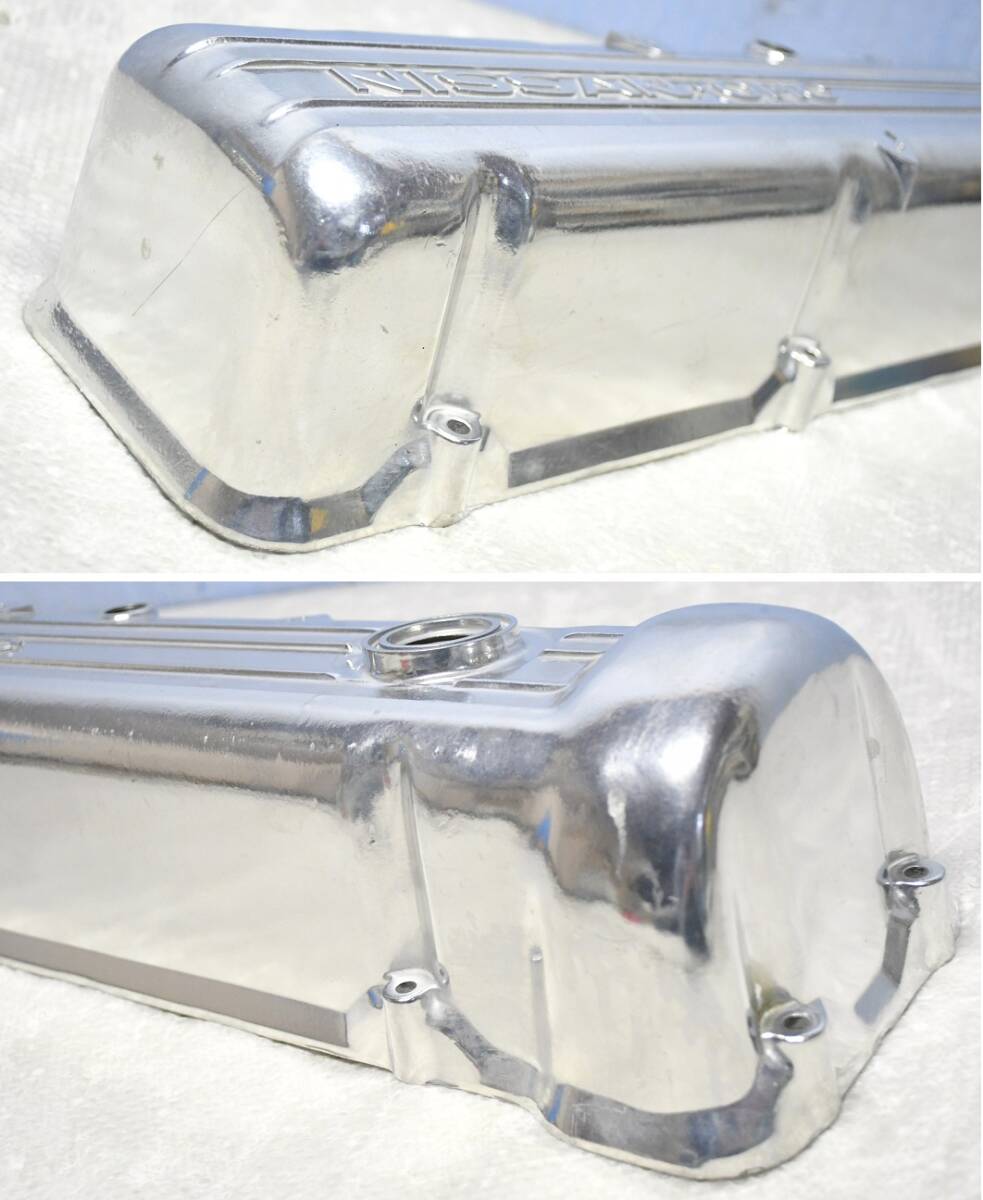 塗装後未使用! L型 L28 エンジン メッキ調 ヘッドカバー 日産 塗装後未使用! L型 L28 エンジン メッキ調 ヘッドカバー 日産