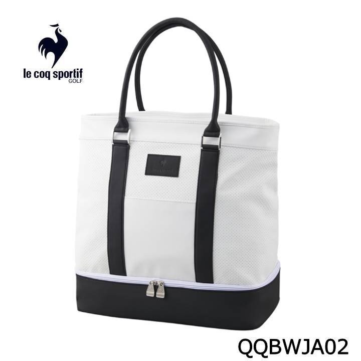 新品★ルコック★QQBWJA02★2層式 トートバッグ★ボストン★ショルダーベルト付★【WH00】ホワイト
