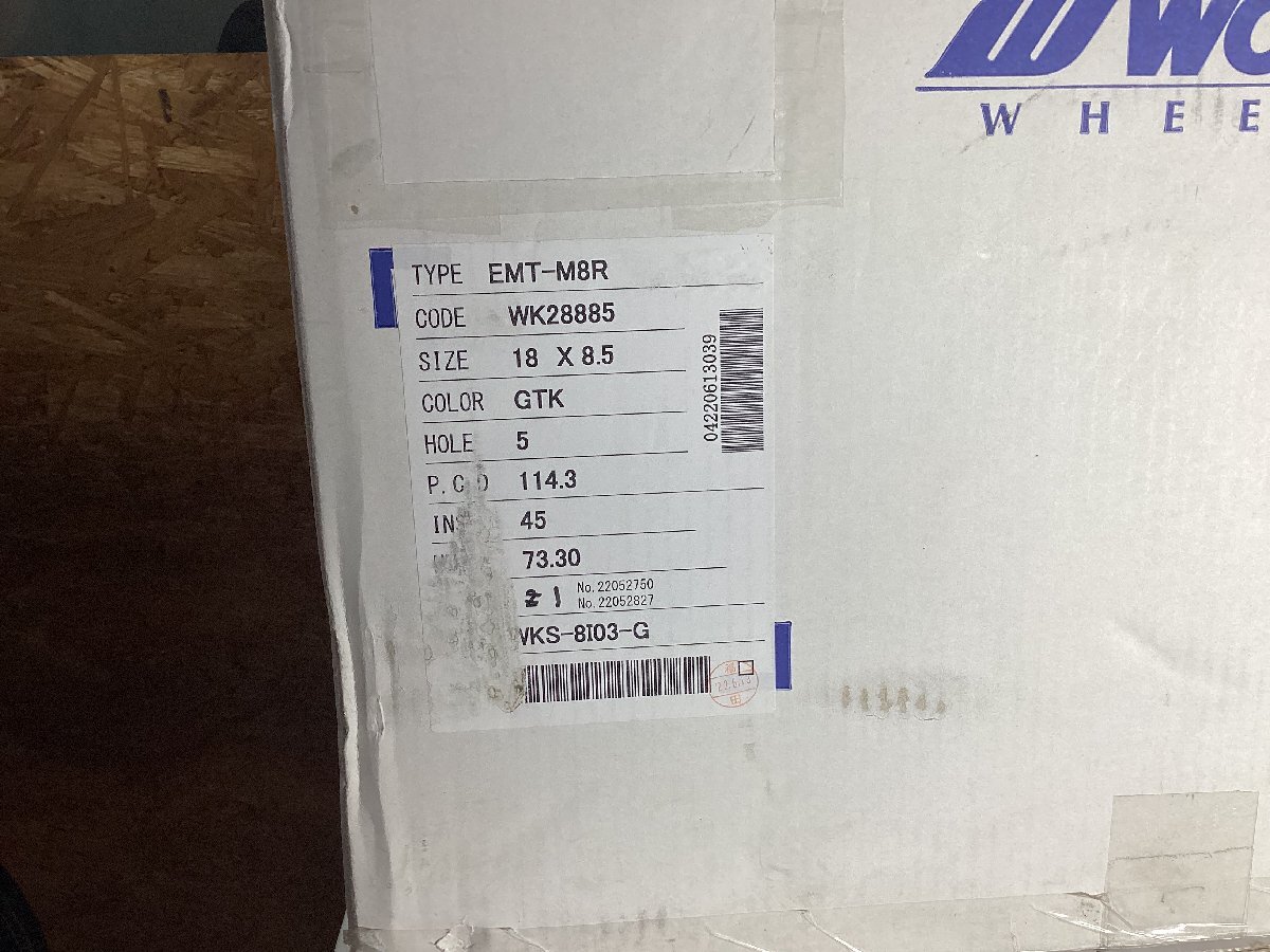 【送料無料】WORK EMOTION M8R 18インチ 8.5J 5/114 +45 GTK 新品1台分◆展示品特価◆ WRX GRヤリス インプレッサ レヴォーグ 等_画像6