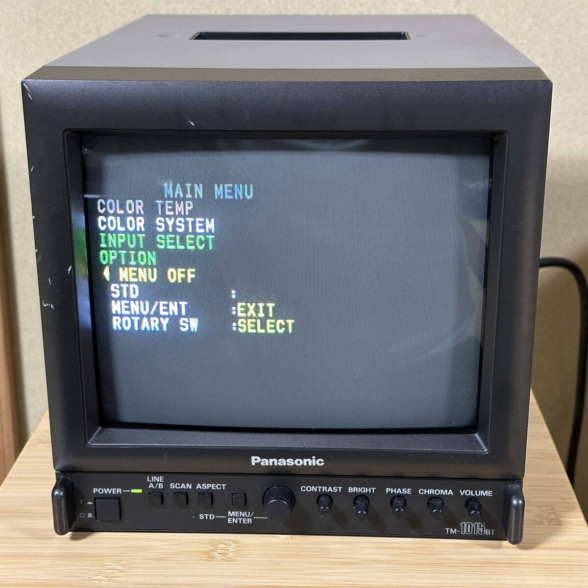 Panasonic TM-1015BT 業務用 10型 カラーモニター CRT 中古 動作 Panasonic TM-1015BT 業務用 10型 カラーモニター CRT 中古 動作