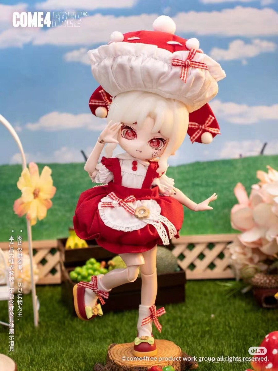 BONNIE bunny ボニーバニー　キノコ　ワンピース　お洋服　1/12ドール　come4free オビツ11