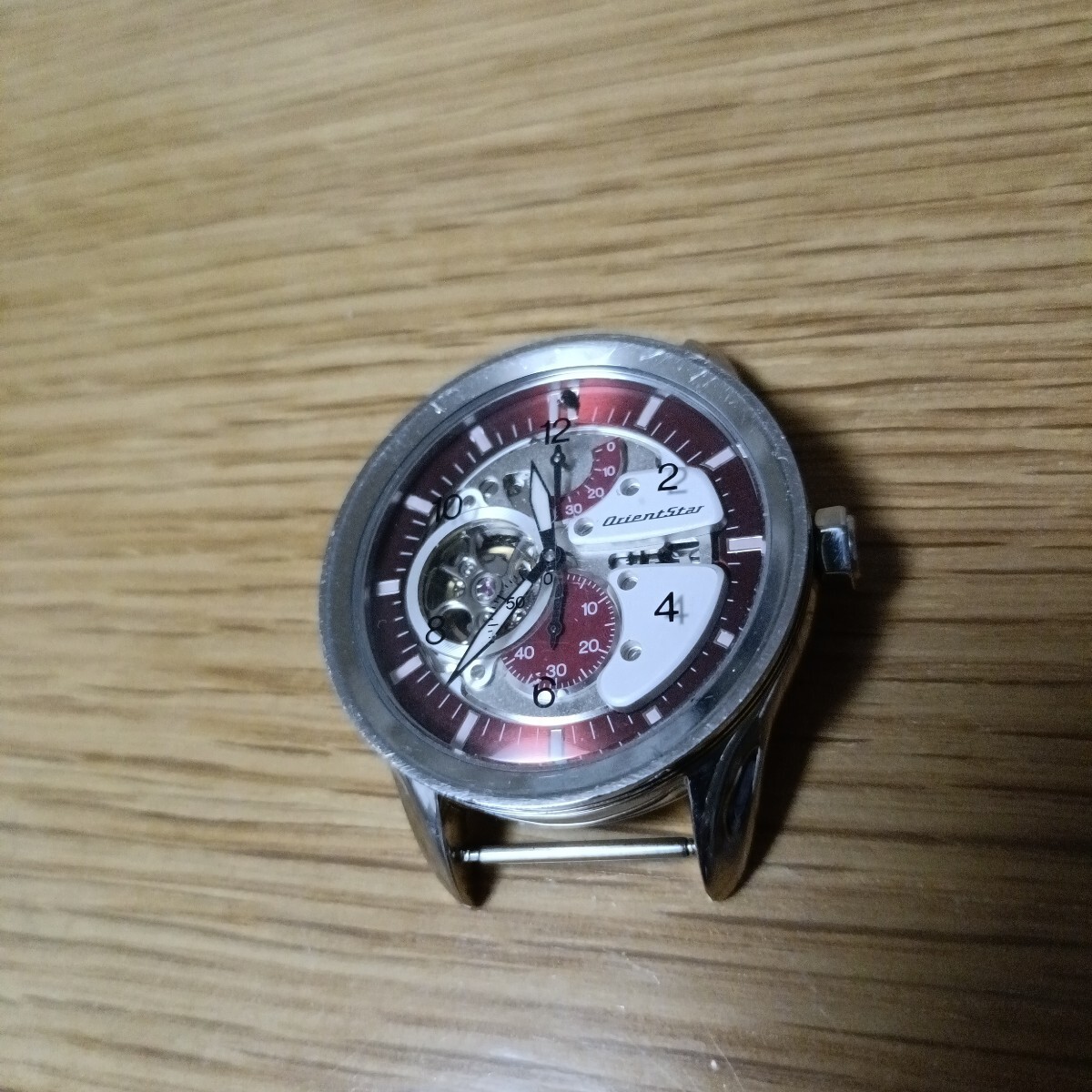 【メール便送料無料対応可】 Orient 自動巻き 中古完動品 FH03−C02 スケルトン Star 時計
