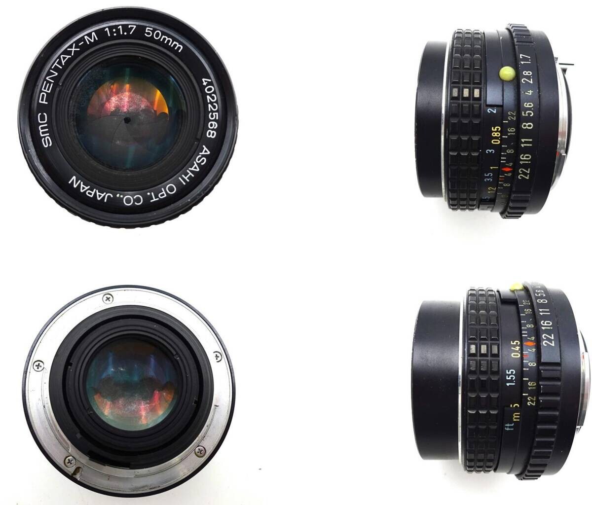 ASAHI PENTAX MX シルバー 一眼レフカメラ フィルムカメラ アサヒ ペンタックス SMC PENTAX‐M 1:1.7 50mm ボディ+レンズ_画像9