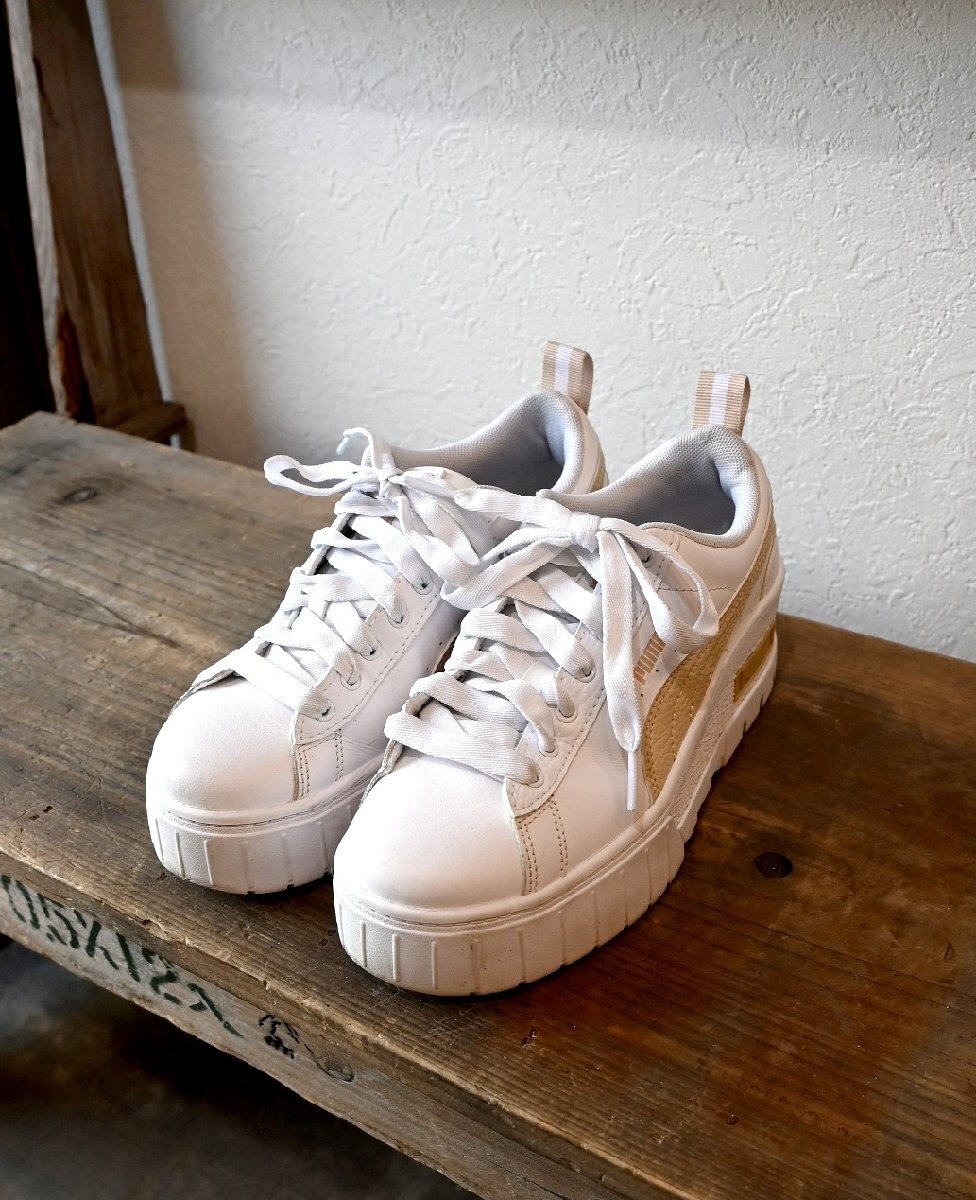 ★PUMA / プーマ　*メイズレザー　厚底スニーカー/size:UK 4.5*　古着のgplus広島　2501r1