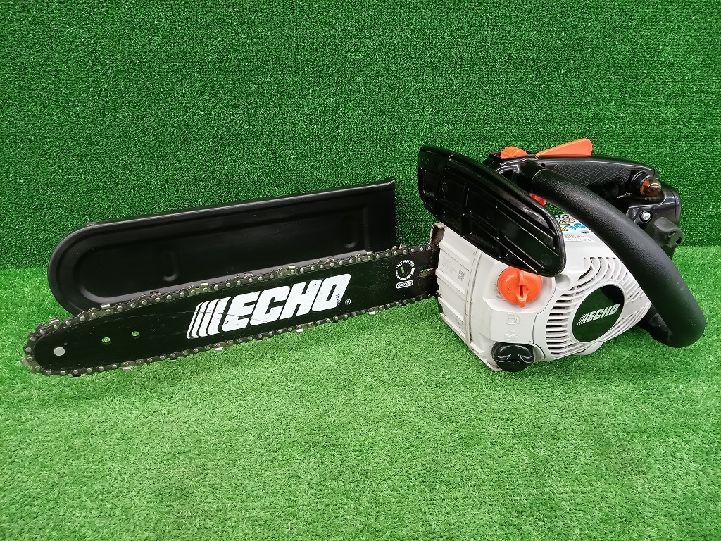 中古品 ECHO エコー 35cm エンジンチェンソー ECS300T トップハンドルソー