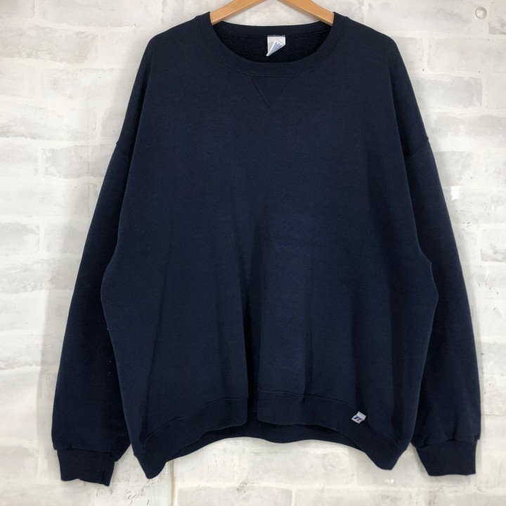 Russell Athletic ラッセル アスレチック made in EL SALVADOR クルーネック 無地 スウェット SIZE: XXL ネイビー MH632025011002
