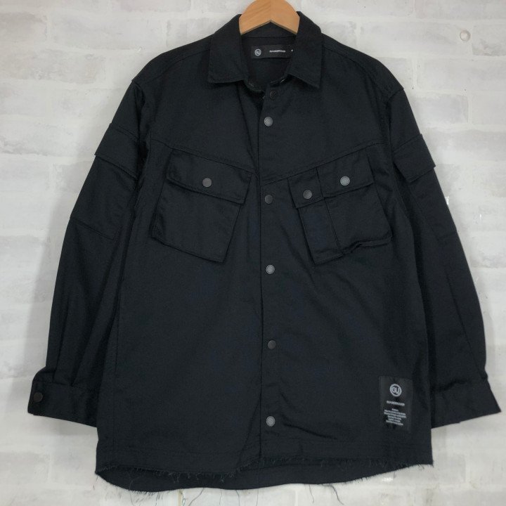 GU x UNDERCOVER ジーユー アンダーカバー 21SS 別注 ツイル ミリタリージャケット SIZE: M ブラック MH632025011309
