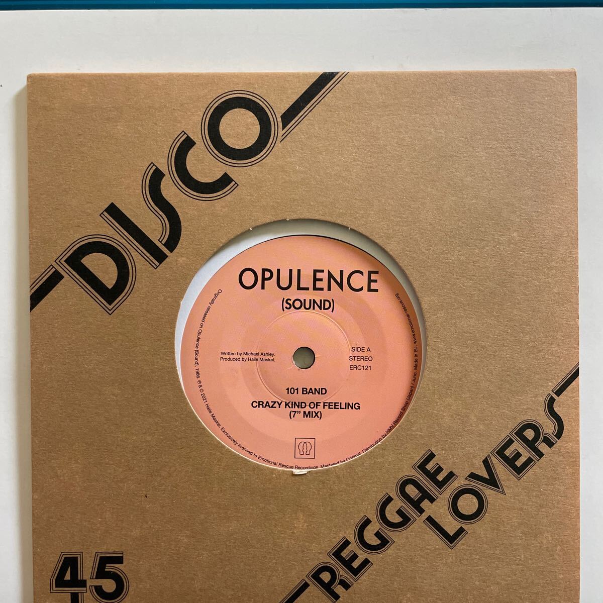 【7インチ】101 BAND - Crazy King Of Feeling Reggae 45 DISCO SOUL レゲエ ディスコ ソウル　7inch
