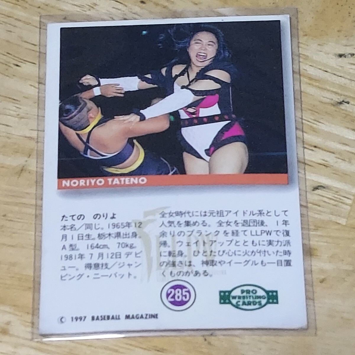 BBM1997　女子プロレスカード 　立野記代