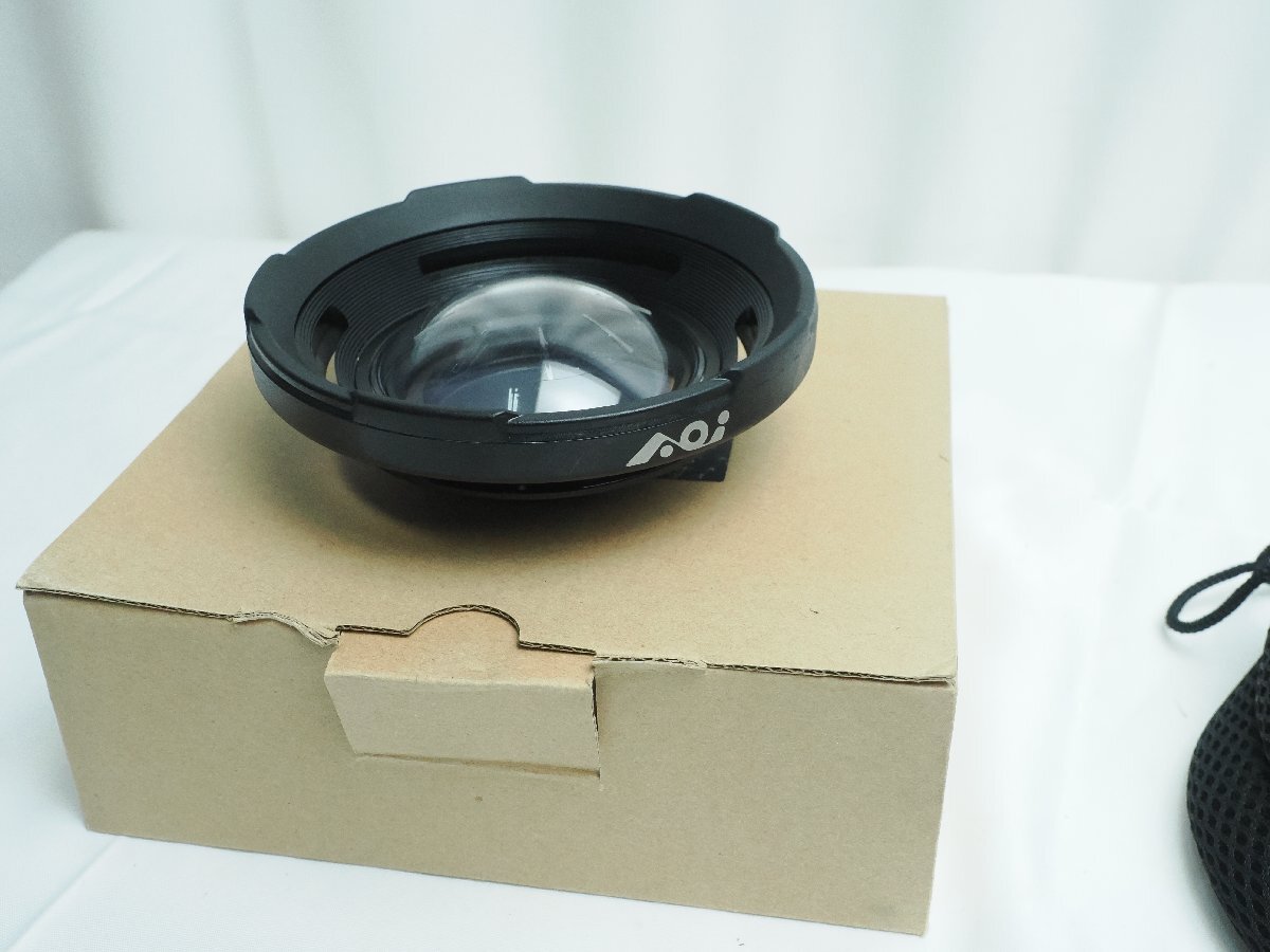 未使用 Fisheye フィッシュアイ AOI UAL-05 ワイドアングルコンバージョンレンズ 0.75X OLYMPUS TGシリーズ専用水中カメラ [DD-62925]