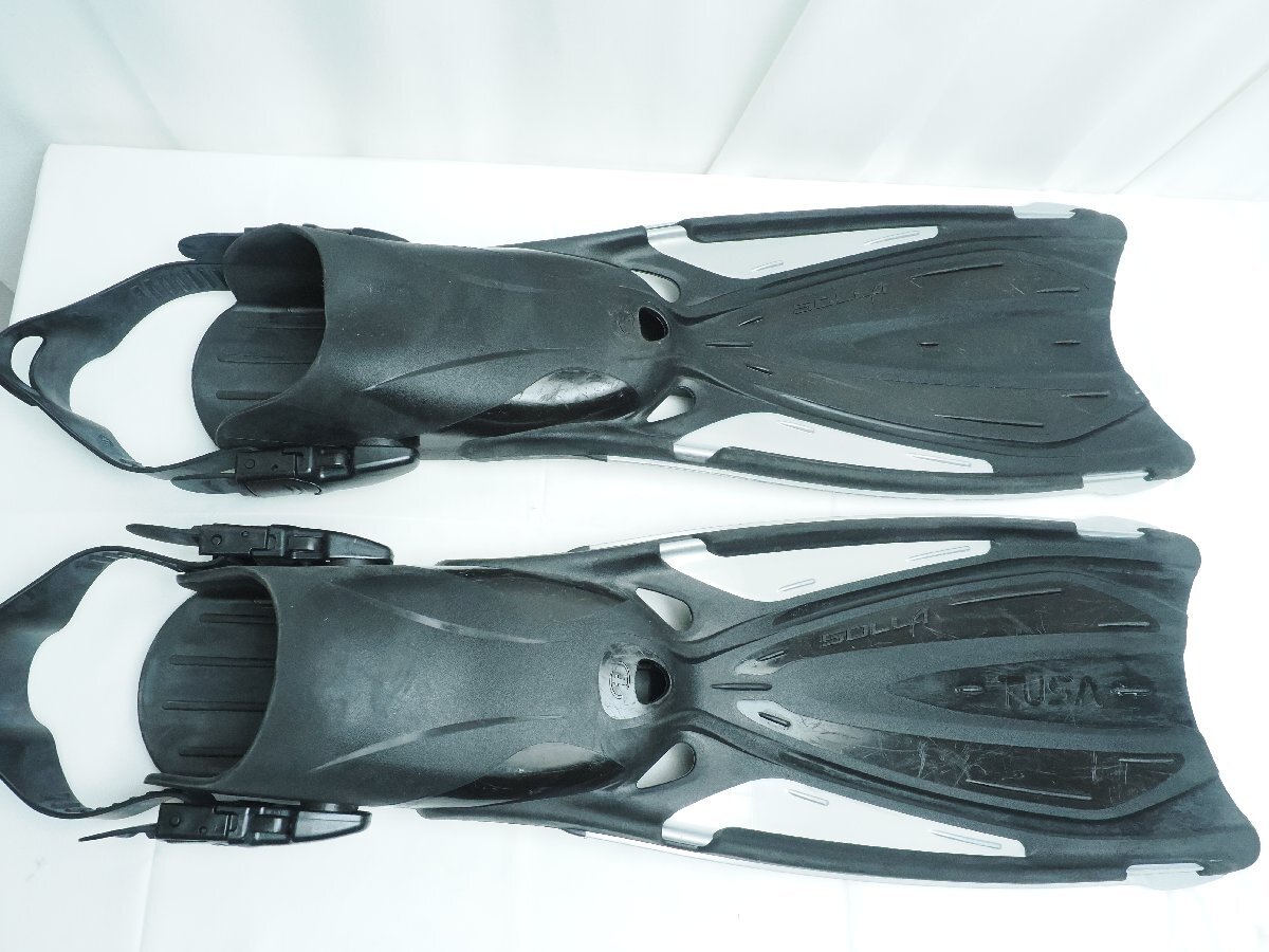 TUSA ツサ SOLLA ソラ フィン バンジーストラップ カラー:ブラック サイズ:L-XL(28-32cm) ランク:A [3F-63016]_画像2